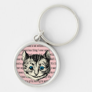 Cheshire Cat - Vintage Alice in Wonderland Keychain