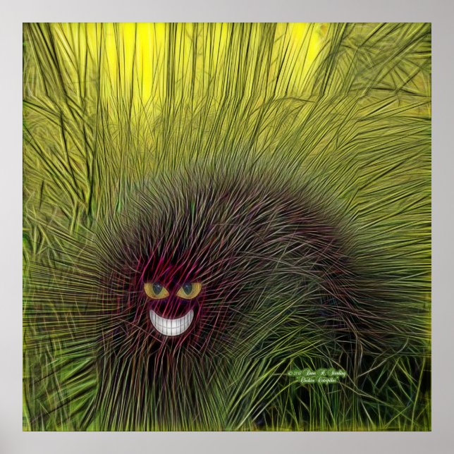 Cheshire Caterpillar Poster Print (Front)