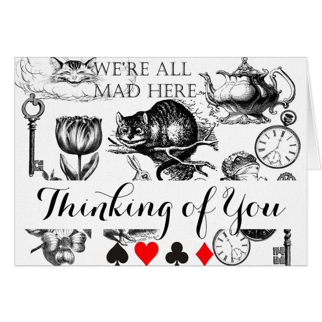 Cheshire Chat classique alice au merveilleux fou (Devant horizontal)