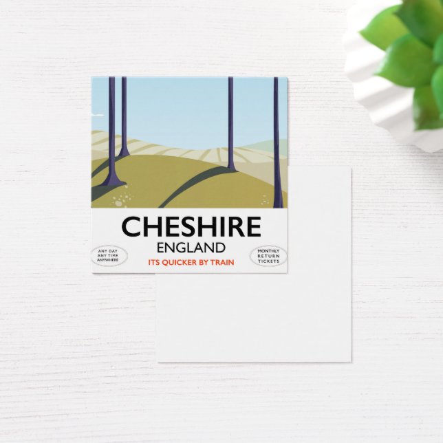 Cheshire, England travel poster (Desk)