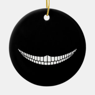Cheshire Grin Ceramic Ornament