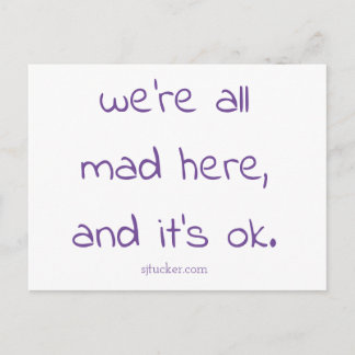 Cheshire Kitten" paroles de carte postale