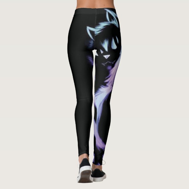Cheshire neon  Cat leggings (Back)