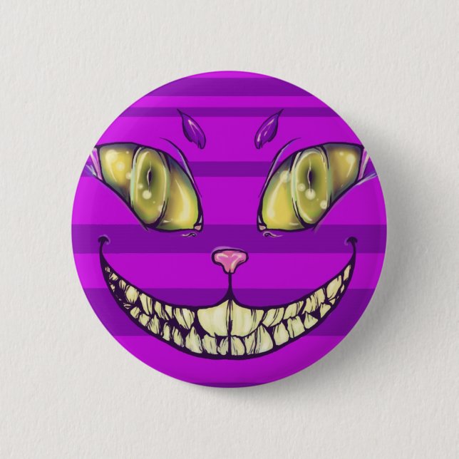 Cheshire Smile 2 Inch Round Button (Front)