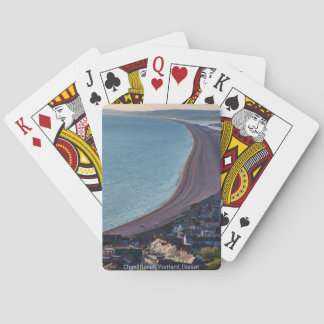 Chesil Beach, Portland, Dorset, playing cards