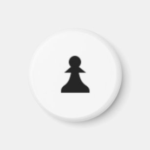 Chess 1-1/4" Fridge Magnet ~ Pawn (Black)