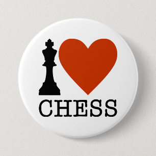 Chess 3 Inch Round Button
