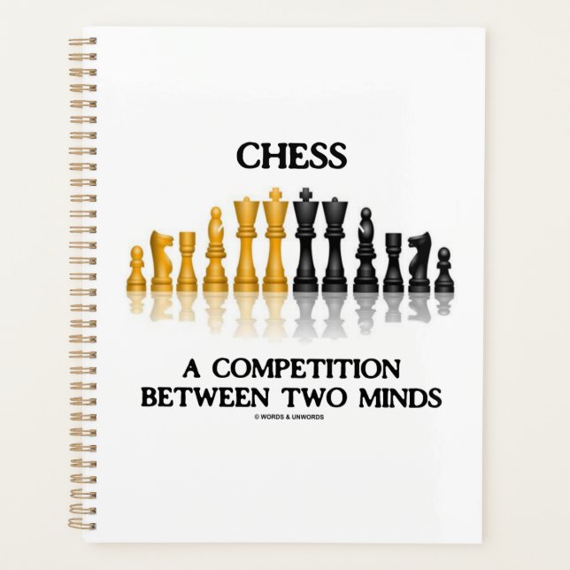 Chess A Competition Between Two Minds Chess Set Planner (Front)