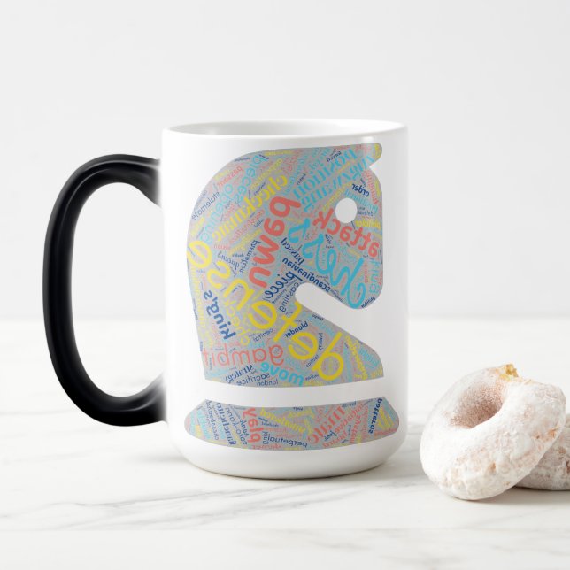 Chess Art and Strategy Terms Magic Mug (With Donut)