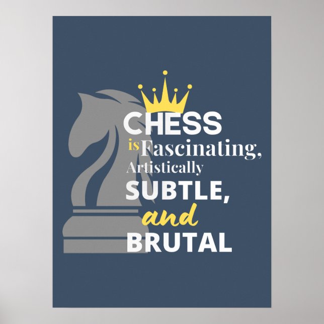 Chess - Artistically Subtle Poster (Front)