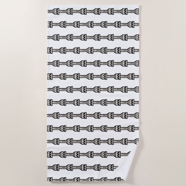 chess beach towel (Front)