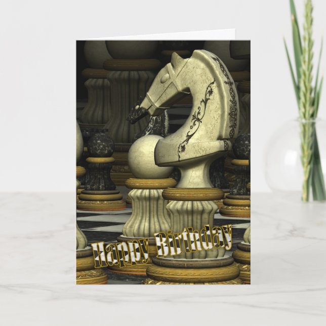 Chess Birthday Card (Front)