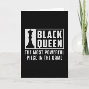 Chess Black Queen Chess Board Checkmate Board Gift Card