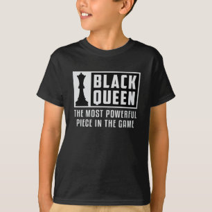Chess Black Queen Chess Board Checkmate Board Gift T-Shirt