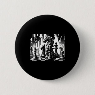 Chess Board 2 Inch Round Button