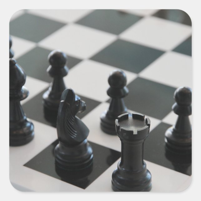 Chess Board and Pieces Stickers (Front)