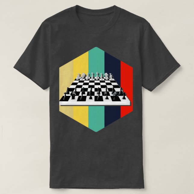 Chess Board Board Game Gift Chess T-Shirt (Design Front)