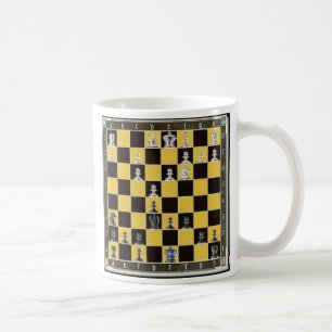 chess board coffee mug