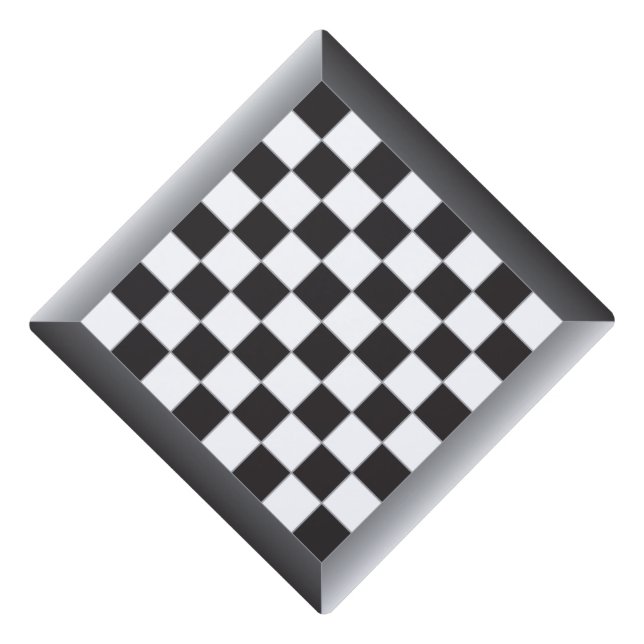 chess board competition graduation cap topper (Front)