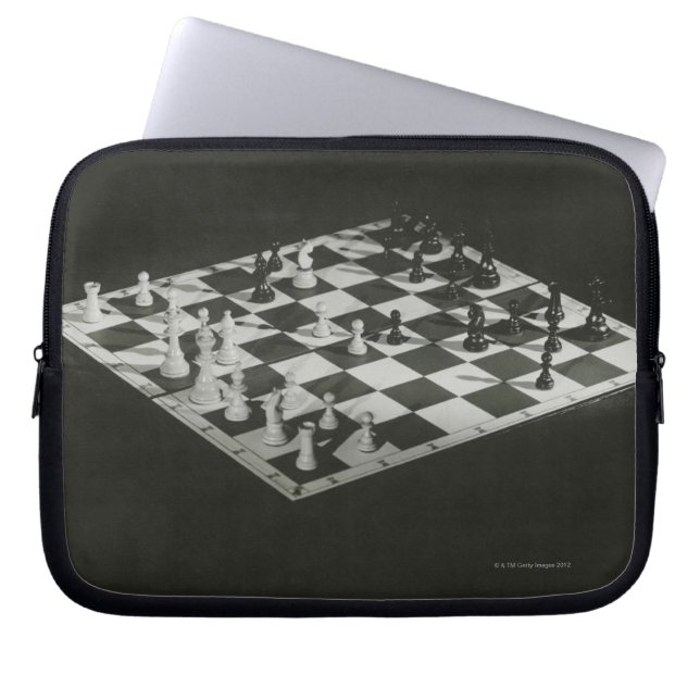 Chess Board Laptop Sleeve (Front)