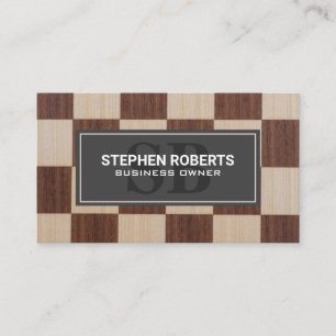 Chess Board Pattern Appointment Card