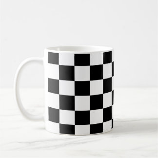 Chess board pattern mugs. coffee mug