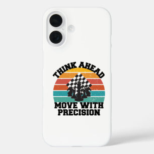 Chess Board Pieces Strategy Precision Mind Game iPhone 16 Case