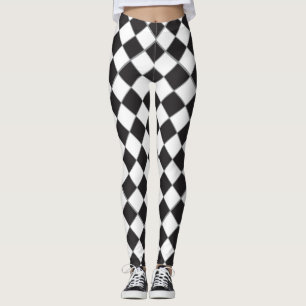 Chess board style leggings