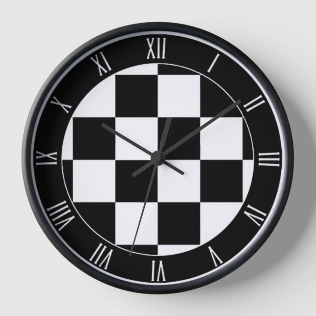 Chess Board Wall Clock (Front)