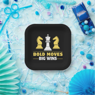 Chess - Bold moves, big wins Paper Plate