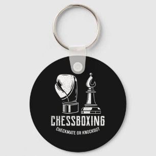 Chess Boxing I Chess Player Boxer Keychain