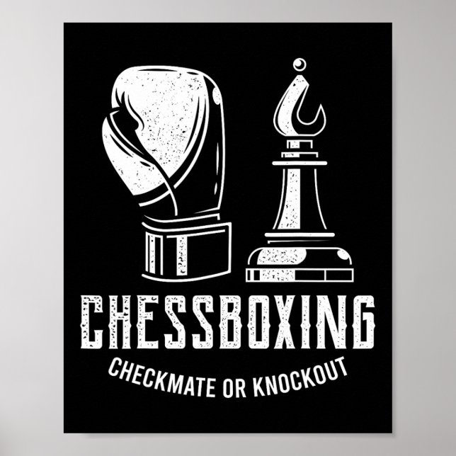 Chess Boxing I Chess Player Boxer  Poster (Front)