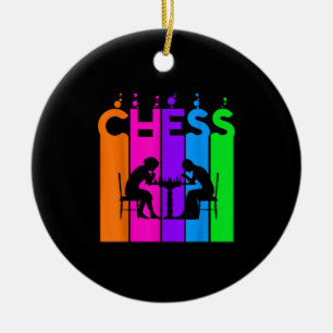 Chess Bubble Hobby And Sport Gift Idea Ceramic Ornament