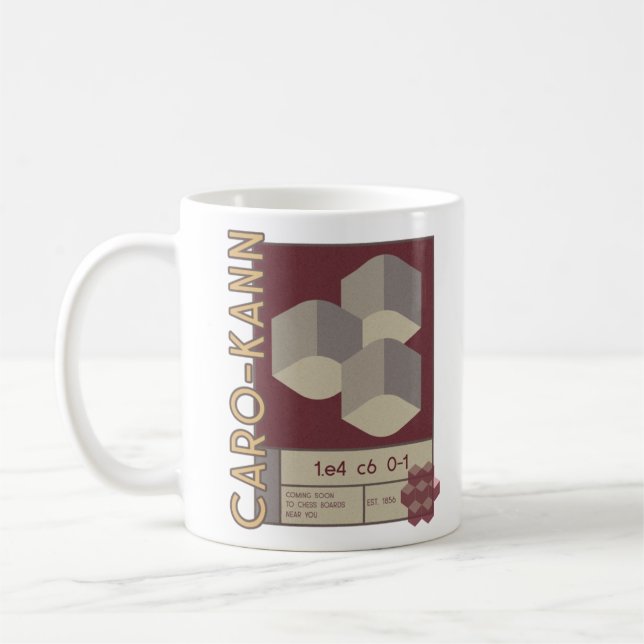 Chess Caro-Kann Coffee Mug (Left)