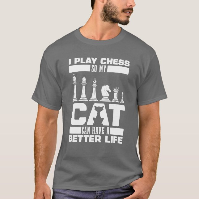 Chess Cat boy T-Shirt (Front)