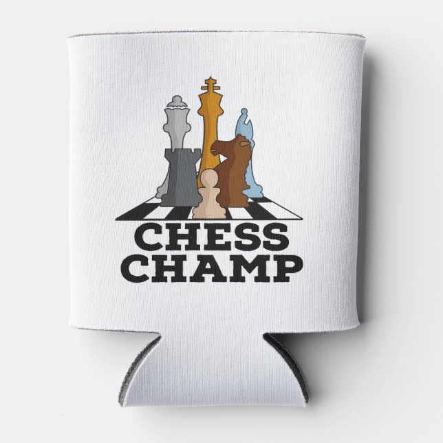Chess Champ Can Cooler (Front)
