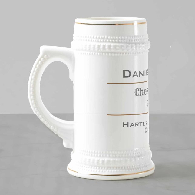Chess Champion Beer Stein (Creator Uploaded)