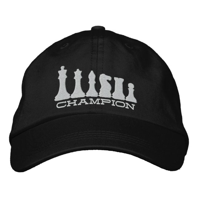 Chess Champion Embroidered Hat (Front)