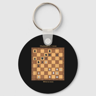 Chess Checkmate, Just Play Chess Quotes Graphic De Keychain