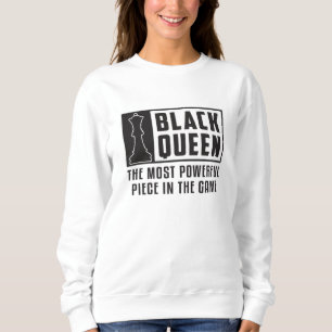 Chess Chess Board Black Queen Checkmate Board Gift Sweatshirt