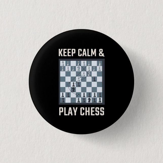 Chess Chess Board Chess Player 1 Inch Round Button (Front)