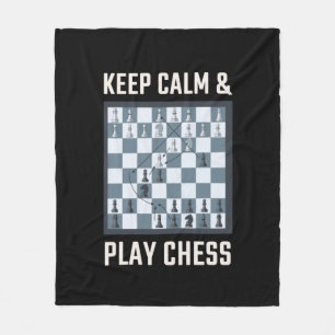 Chess Chess Board Chess Player Fleece Blanket