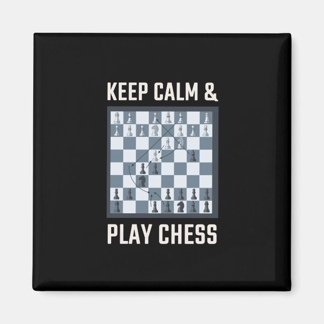 Chess Chess Board Chess Player Magnet (Front)