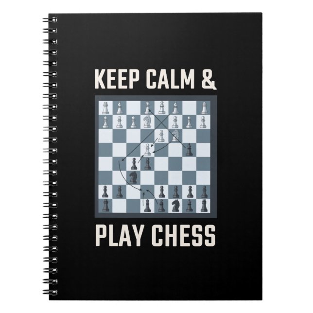 Chess Chess Board Chess Player Notebook (Front)