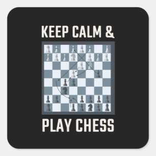 Chess Chess Board Chess Player Square Sticker