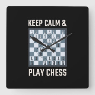 Chess Chess Board Chess Player Square Wall Clock