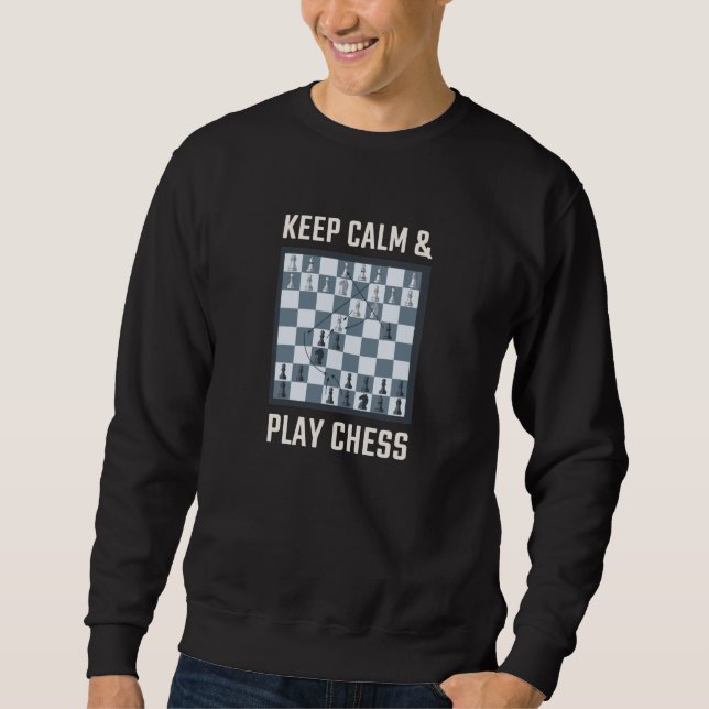 Chess Chess Board Chess Player Sweatshirt (Front)