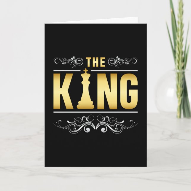 Chess Chess Board King Checkmate Board Game Gift Card (Front)