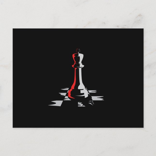 Chess Chess Board King Checkmate Board Game Gift Postcard (Front)