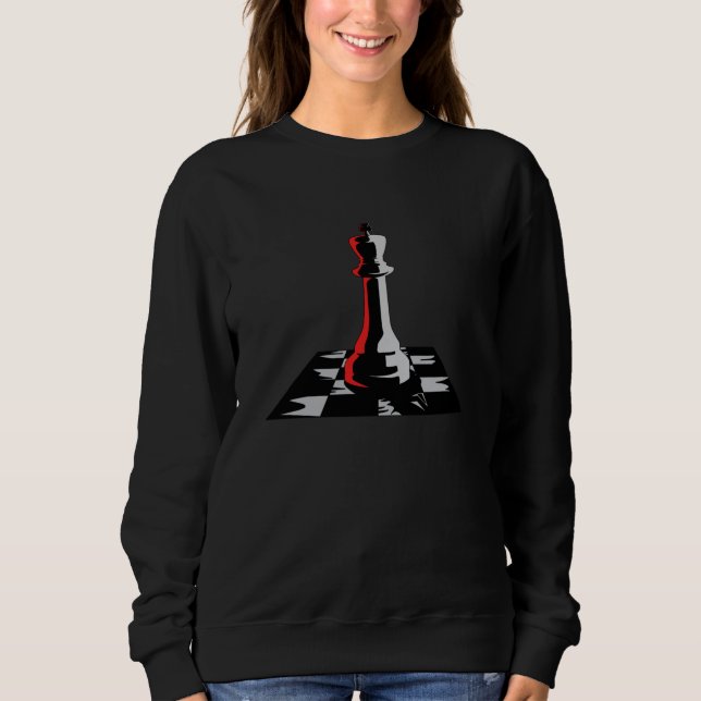 Chess Chess Board King Checkmate Board Game Gift Sweatshirt (Front)